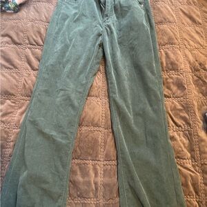 SHEIN Green Corduroy Pants